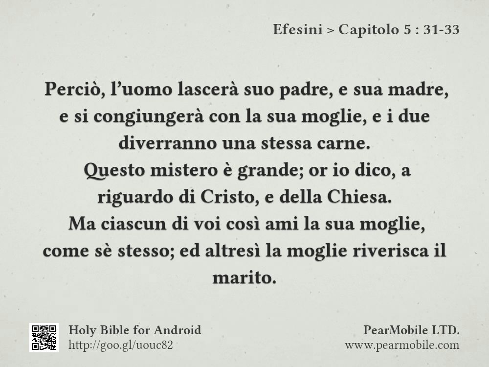 Efesini, Capitolo 5:31-33